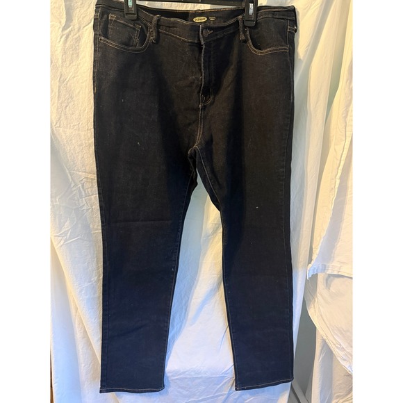 Old Navy Denim - Old Navy Original Straight Jeans Dark Wash Indigo Denim Womens Size 18 Stretch